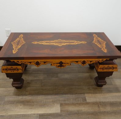 Custom table with intricate design
